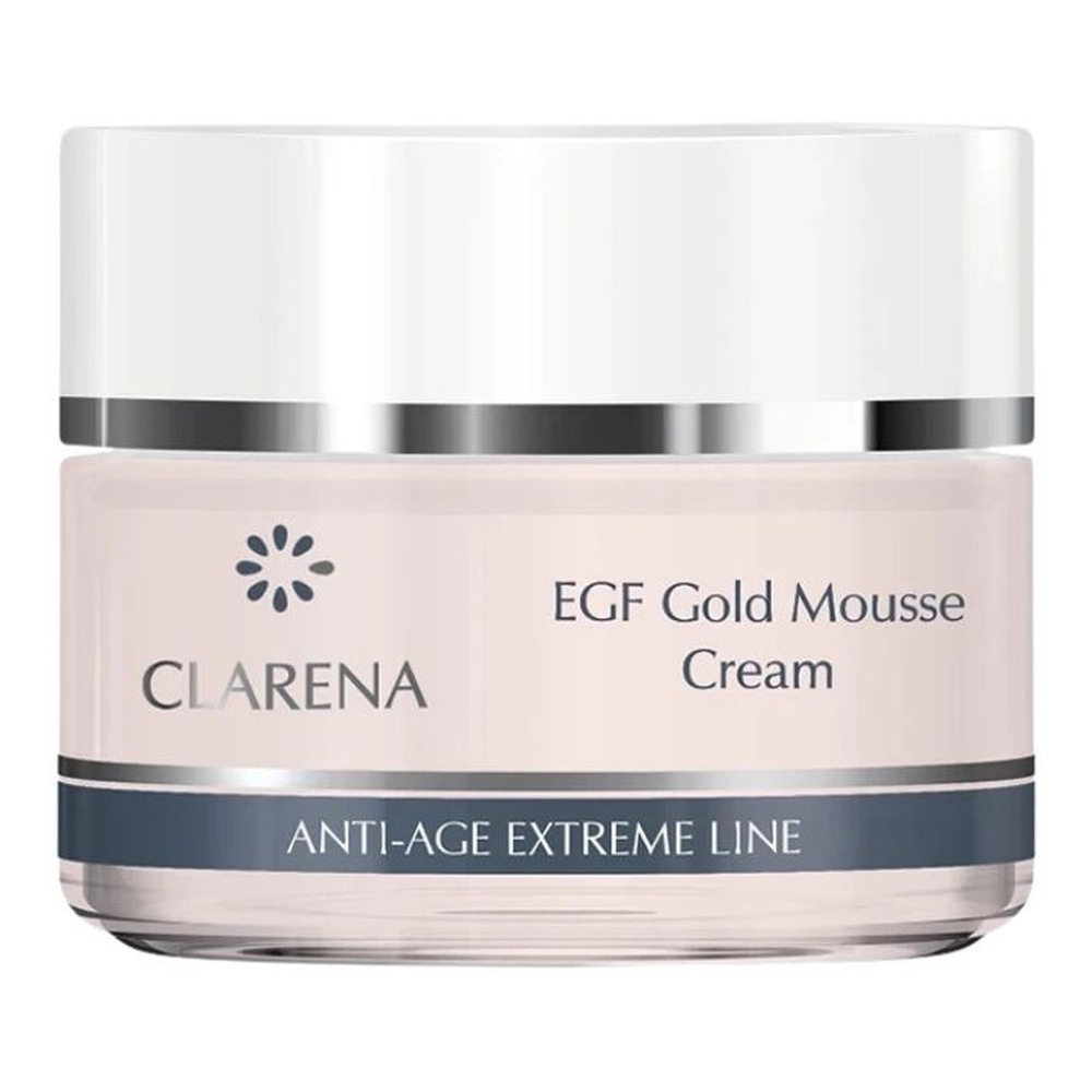 Clarena EGF Golden Line Rejuvenating Anti Wrinkle Gold Mousse Cream for Mature Skin 50ml