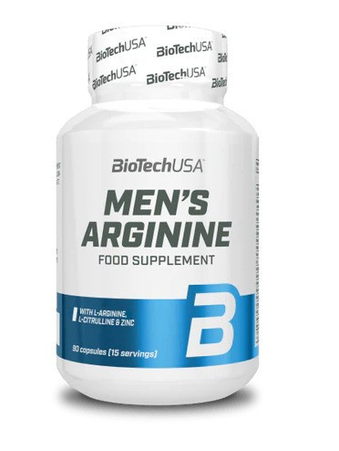 BioTechUSA Men's Arginine Complex for Men with Arginine and Vitamins 90 Caps