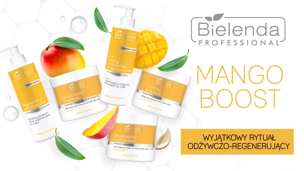 Bielenda Professional Mango Boost Odżywczy Peeling do Ciała Dłoni i Stóp 550g