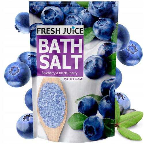 Fresh Juice Foaming Bath Salt Blueberry and Black Cherry 500ml