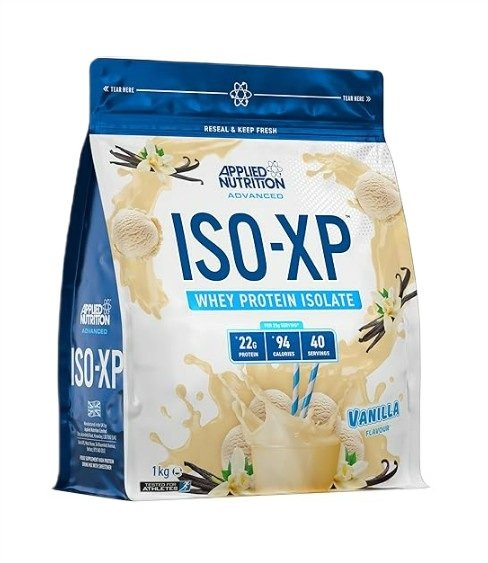 Applied Nutrition ISO-XP Izolat Białka Serwatkowego Waniliowy Na Budowę Masy Mięśniowej 1000g