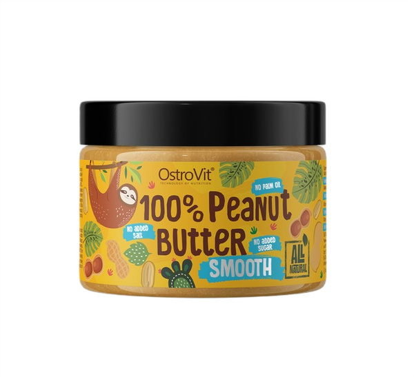OstroVit 100% Peanut Butter, Smooth - 500g