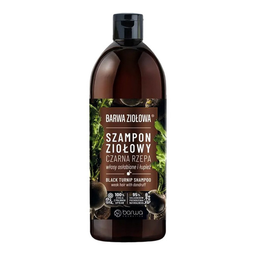 Barwa Ziołowa Szampon Ziołowy Czarna Rzepa dla Włosów Osłabionych z Łupieżem 480ml