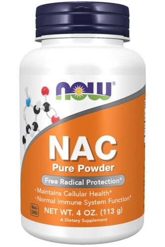NOW Foods NAC Pure Powder Naturalne Wsparcie Odporności i Regeneracji Organizmu 113g