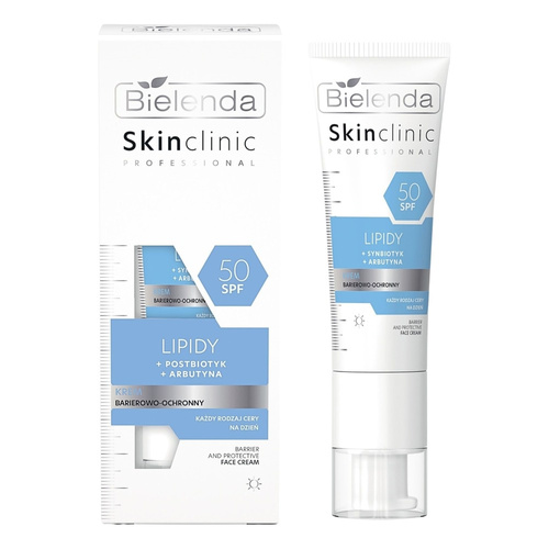 Bielenda Skin Clinic Professional Lipid UVA and UVB Barrier - Protective Cream SPF 50 for All Skin Types 40ml