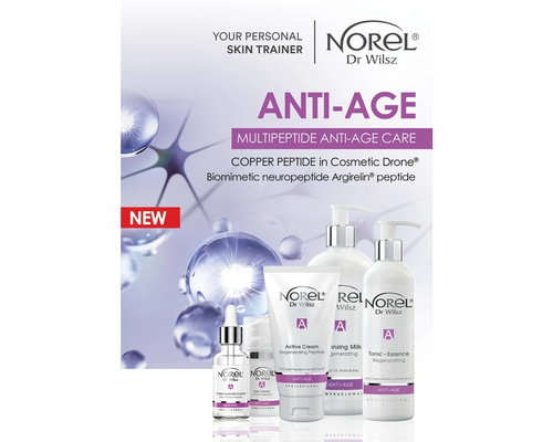 Norel Anti-Age Active Regenerating Peptide Cream with 1% Copper Peptide in Cosmetic Drone Mature Skin 50ml