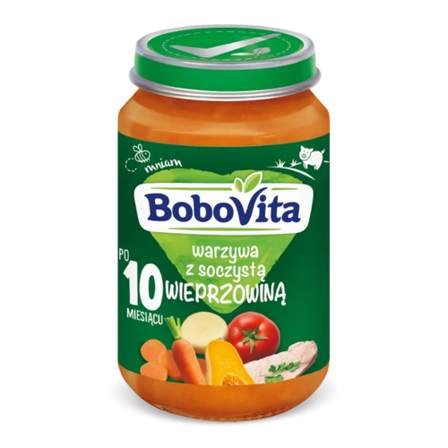 BoboVita Juicy Pork with Vegetables Dish for Babies after 10th Month 190g
