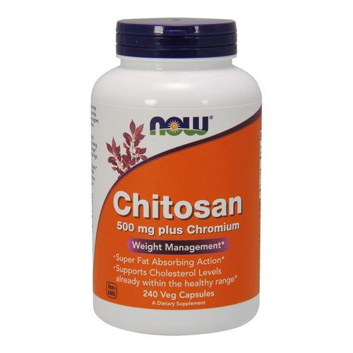 NOW Foods Chitosan 500mg with Chromium for Weight Management 240 Vcaps