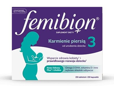 Femibion 3 Breastfeeding Coated Tablets + Soft Capsules 28 Tablets + 28 Capsules Best Before 31.12.26