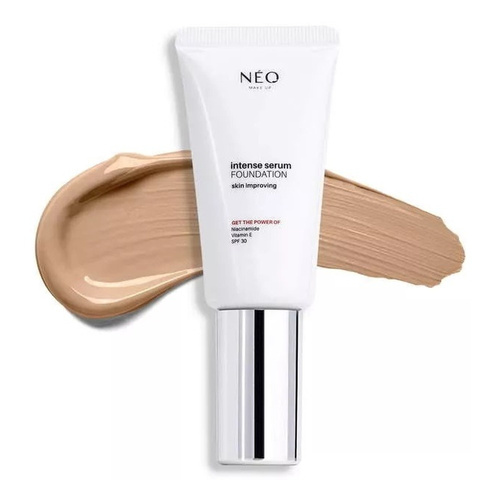 Neo Makeup Intense Serum SPF 30 Satin Foundation Nr 01 Porcelain dla każdego Rodzaju Skóry 30ml 