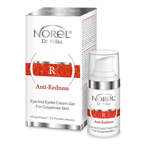 Norel Anti Redness Krem -Żel pod Oczy i na Powieki dla Skóry Wrażliwej 15ml