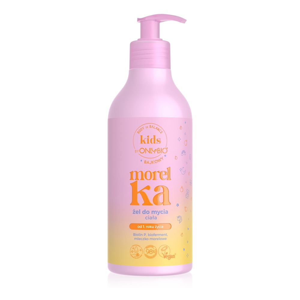 OnlyBio Body in Balance Kids Apricot Body Wash 400ml