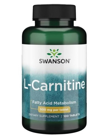 Swanson L-Carnitine 500mg 100 Tabletek