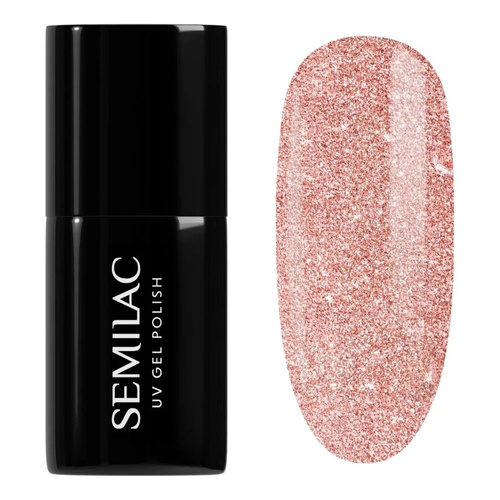 Semilac Time To Shine UV/LED Soak Off Hybrid Gel Polish - 458 Sparkling Rosé 7ml