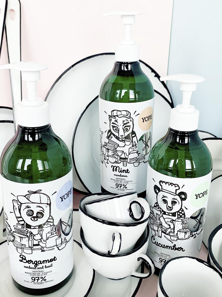 Yope Bergamotka Naturalny Płyn do Mycia Naczyń 750ml