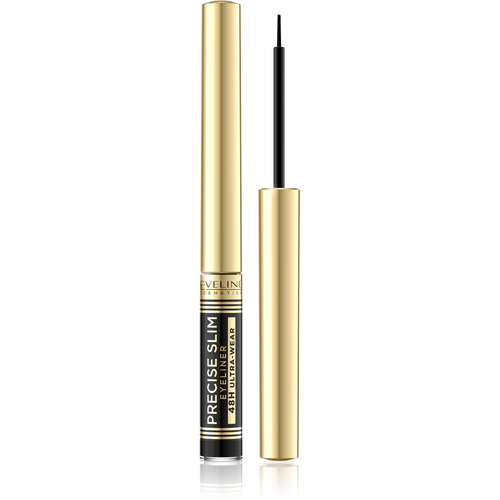 Eveline Precise Slim Ultraprecyzyjny Liner do Oczu Długotrwały Efekt 48H Vinyl Black 2ml