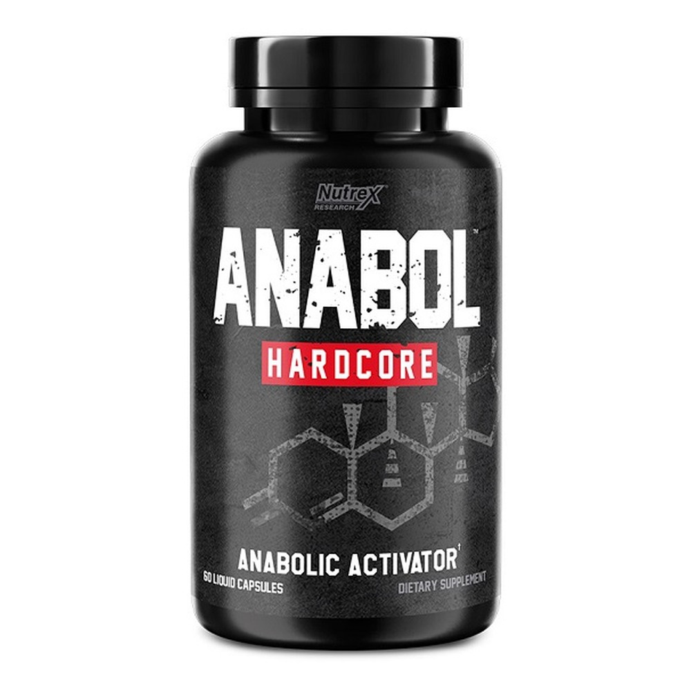 Nutrex Anabol Hardcore Aktywator Anaboliczny na Budowę Suchej Masy Mięśniowej 60 Kapsułek w Płynie