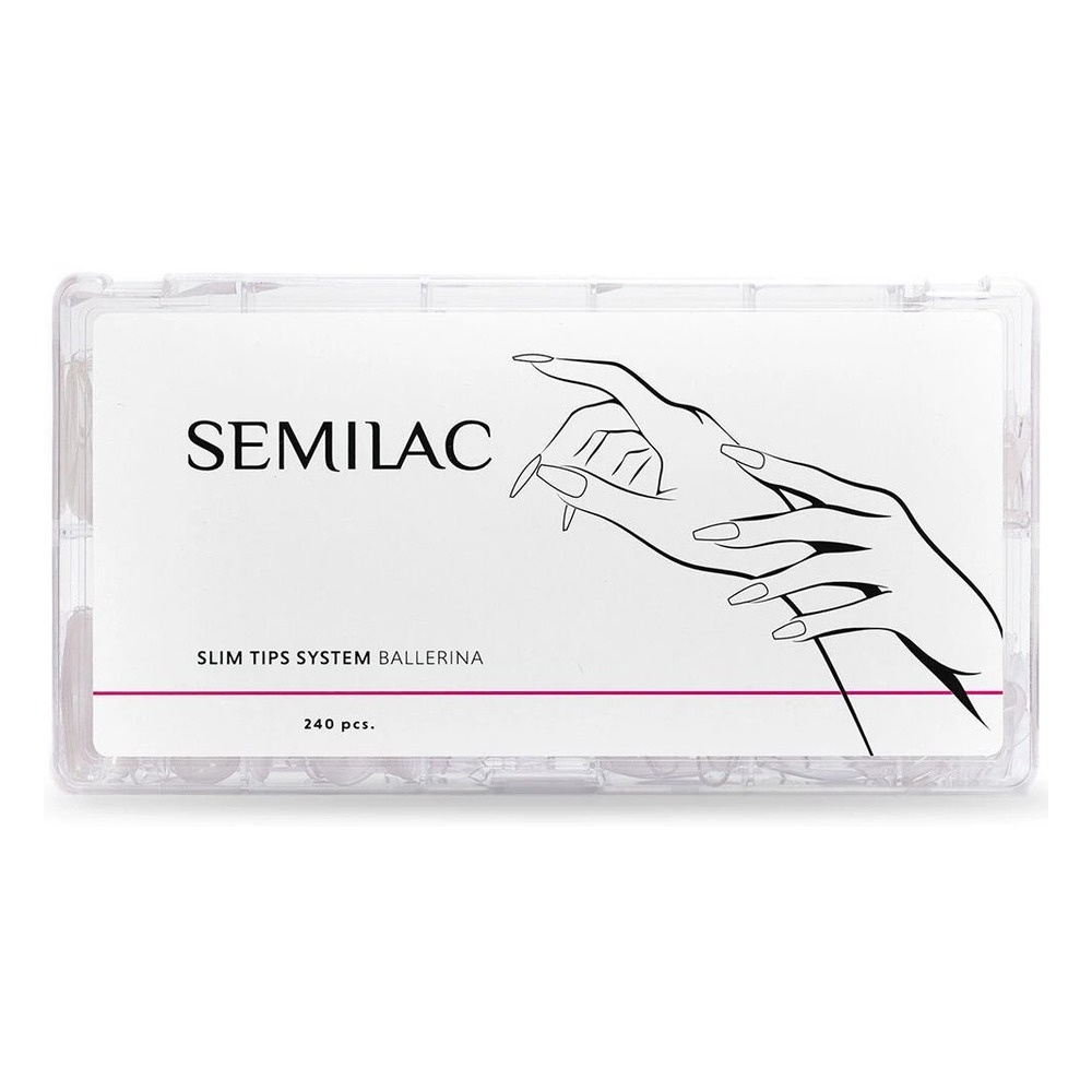Semilac Slim Tips System Tips do Paznokci Ballerina 240pcs
