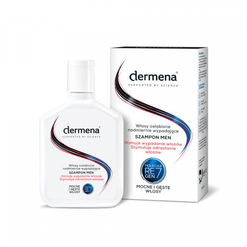 DERMENA MEN Szampon hamujący wypadanie włosów, 200ml