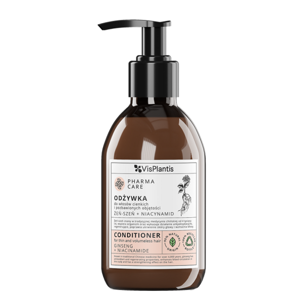 Vis Plantis Pharma Care Ginseng + Niacinamide Conditioner for Thin and Volumeless Hair 300ml Best Before  21.02.26