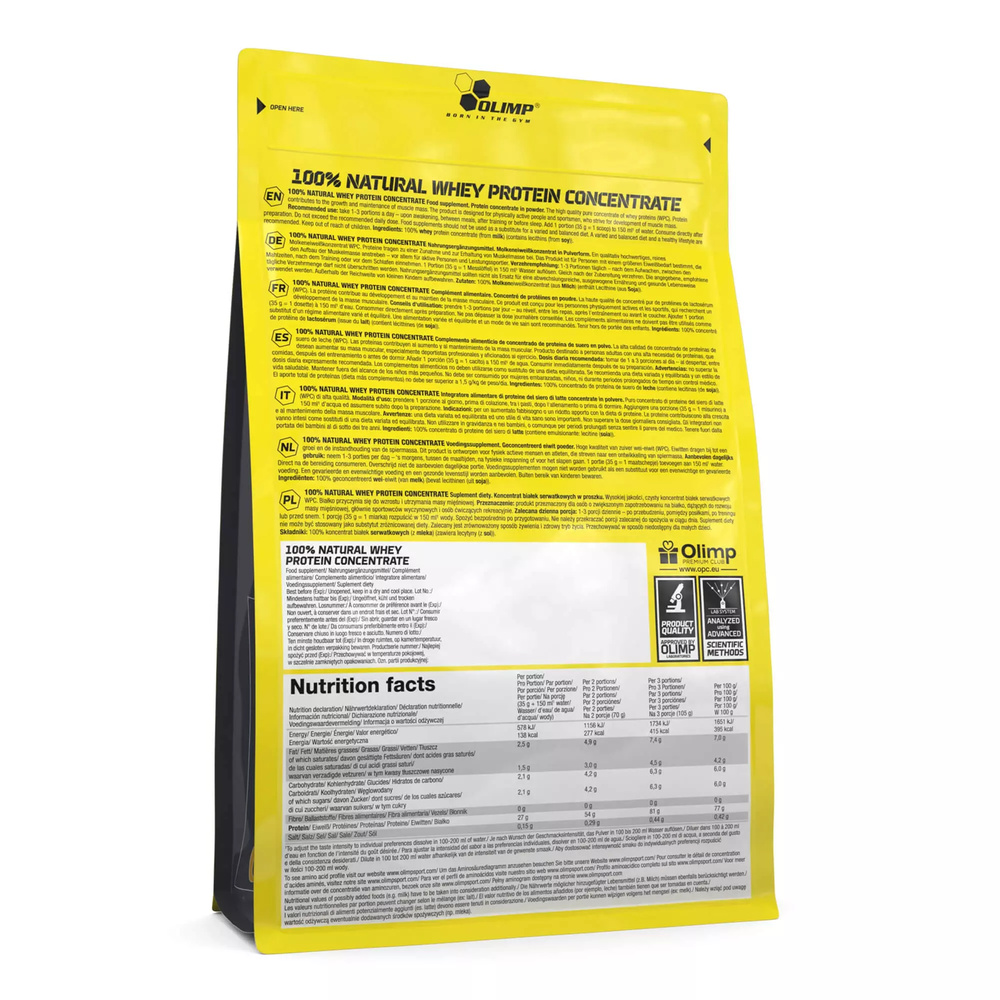 Olimp 100% Natural Whey Protein Concentrate 700g