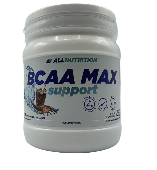 Allnutrition BCAA Max Support BCAA Powder with Glutamine and Taurine For Muscle Support 500g