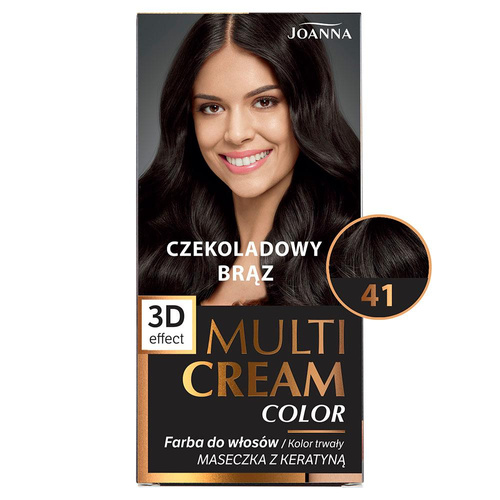 Joanna Multi Color Cream 3D Effect Hair Dye No. 41 Chocolate Brown 1 Piece