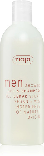 Ziaja Men Szampon i Żel pod Prysznic 2w1 Czerwony Cedr 400ml