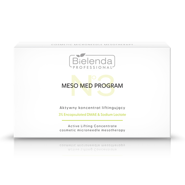 Bielenda Professional Meso Med Program Aktywny Koncentrat Liftingujący z 3% Enkapsułkowanym DMAE 10 x 3ml