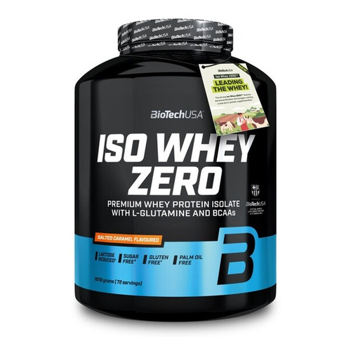 BioTechUSA Iso Whey Zero Salted Caramel Whey Protein Isolate for Muscle Growth and Recovery 1816g