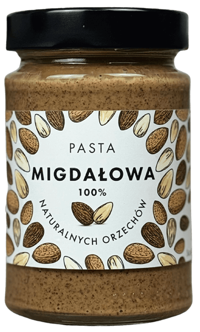 Młyn Kopytowa Skarby Młyna 100% Naturalna Pasta Migdałowa 300g