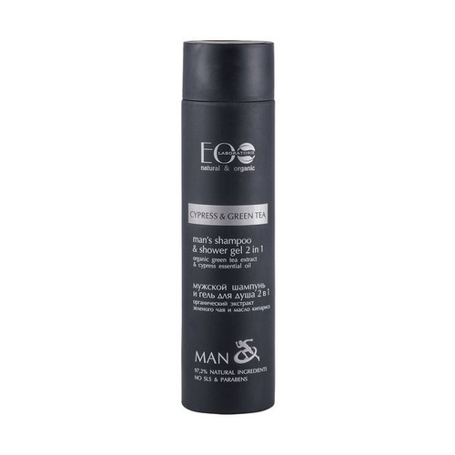 ECO LABORATORIE Hair shampoo and shower Gel for men, 2in1, 250ml