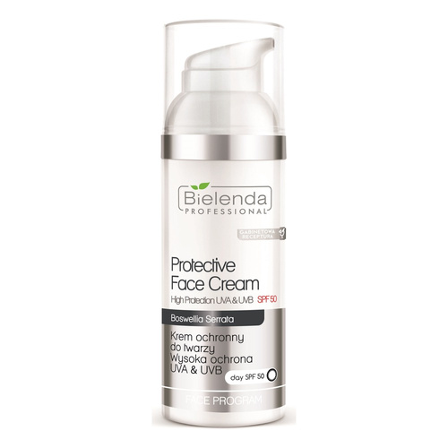 Bielenda Professional Protective Krem Ochronny do Twarzy SPF 50 do Cery Wrażliwej i po Zabiegach Depigmentacyjnych 50ml