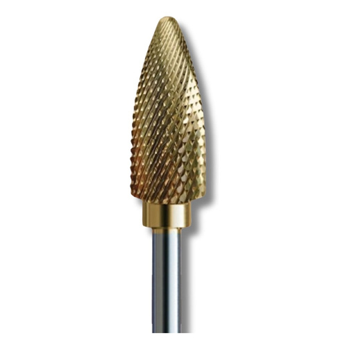 IQ Nails Szybki Frez do Paznokci z Węglika Wolframu Kształt Stożka Specjalne Nacięcia Poprzeczne 6mm Powłoka ZRN 275XUF HP.060 1 Sztuka