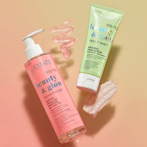 Eveline Beauty & Glow Clean Please! Pielęgnujący Żel Micelarny do Mycia Twarzy Oczu i Ust 200ml