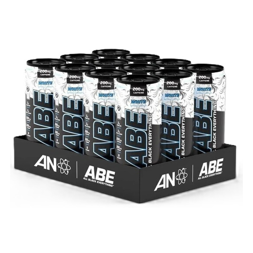 ABE Energy + Performance Cans, White - 12 x 330 ml.