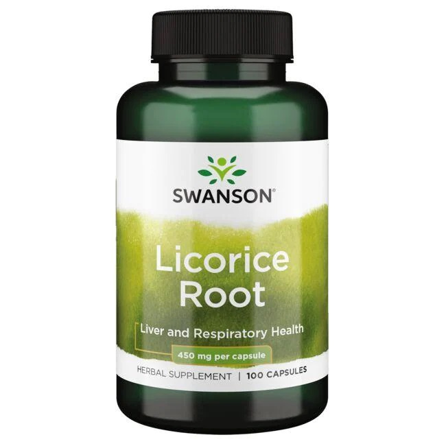 Swanson Licorice Root 450mg 100 Capsules