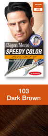 Bigen Speedy Color for Men Hair Dye No. 103 Dark Brown without Ammonia 1 Piece