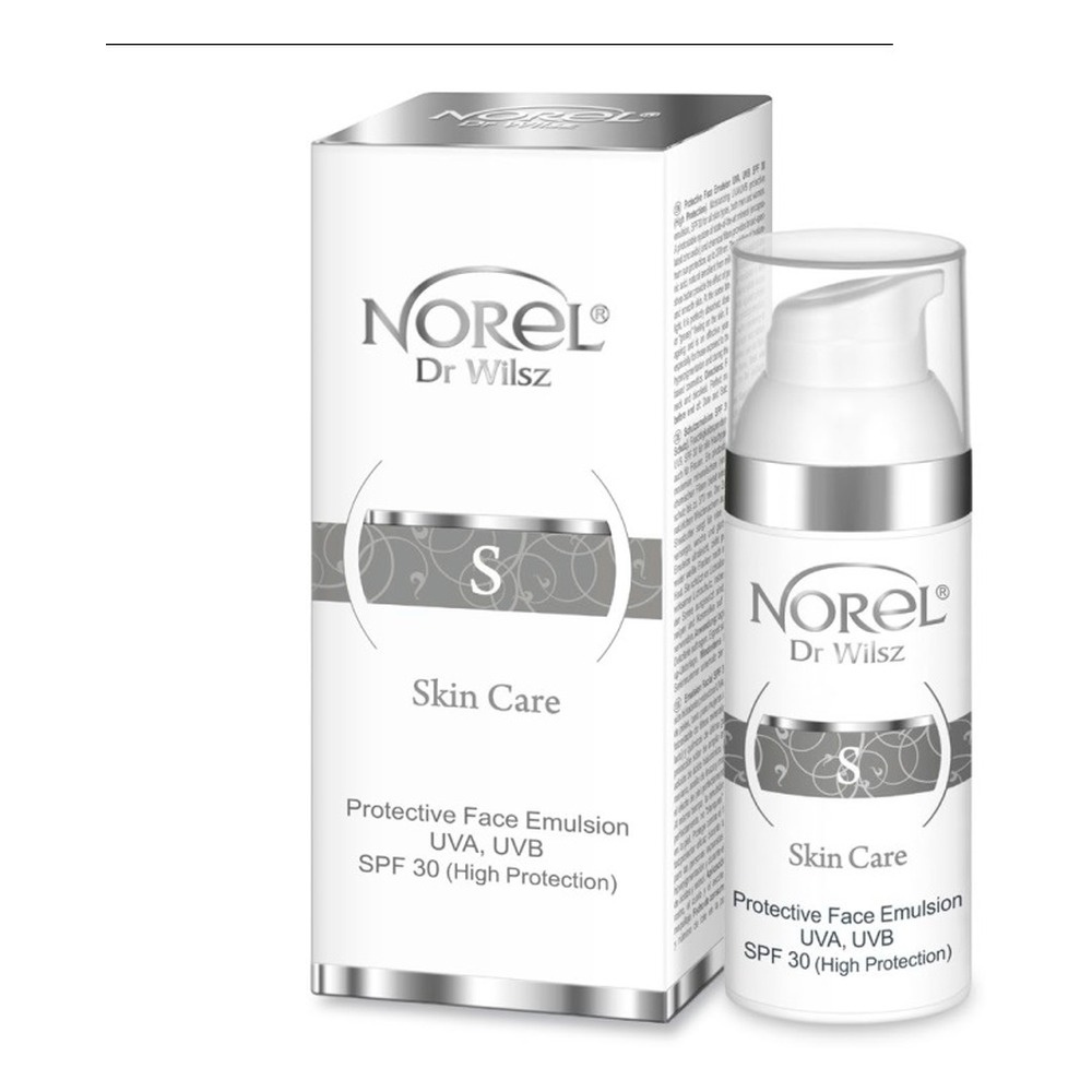 Norel Skin Care Protective Emulsion Cream SPF30 UVA UVB High Protection for all Skin Types 50ml