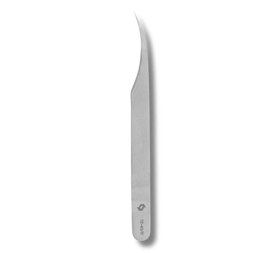 Staleks Pro Profesjonalna Pęseta do Rzęs EXPERT 40 TYPE 11 Wygięta 125mm 1 Sztuka
