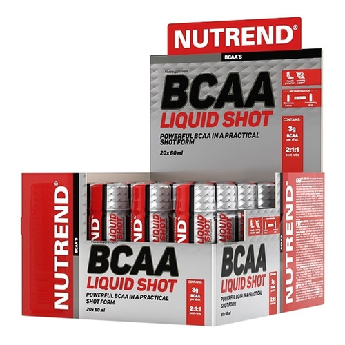 Nutrend BCAA Liquid Shot in a 2:1:1 Ratio for Muscle Support 20 x 60ml