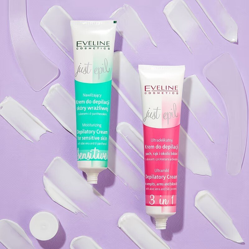 Eveline Just Epil 3-in-1 Ultra-mild Depilatory Cream with Aloe and Silk 125ml
