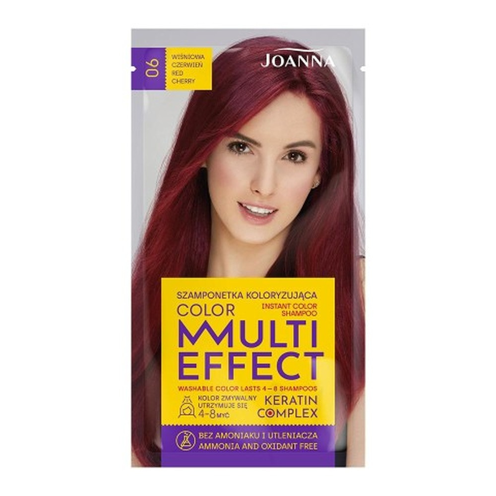 JOANNA MULTI COLOR Szamponetka /006/ koloryzująca Wiśniowa czerwień 1szt