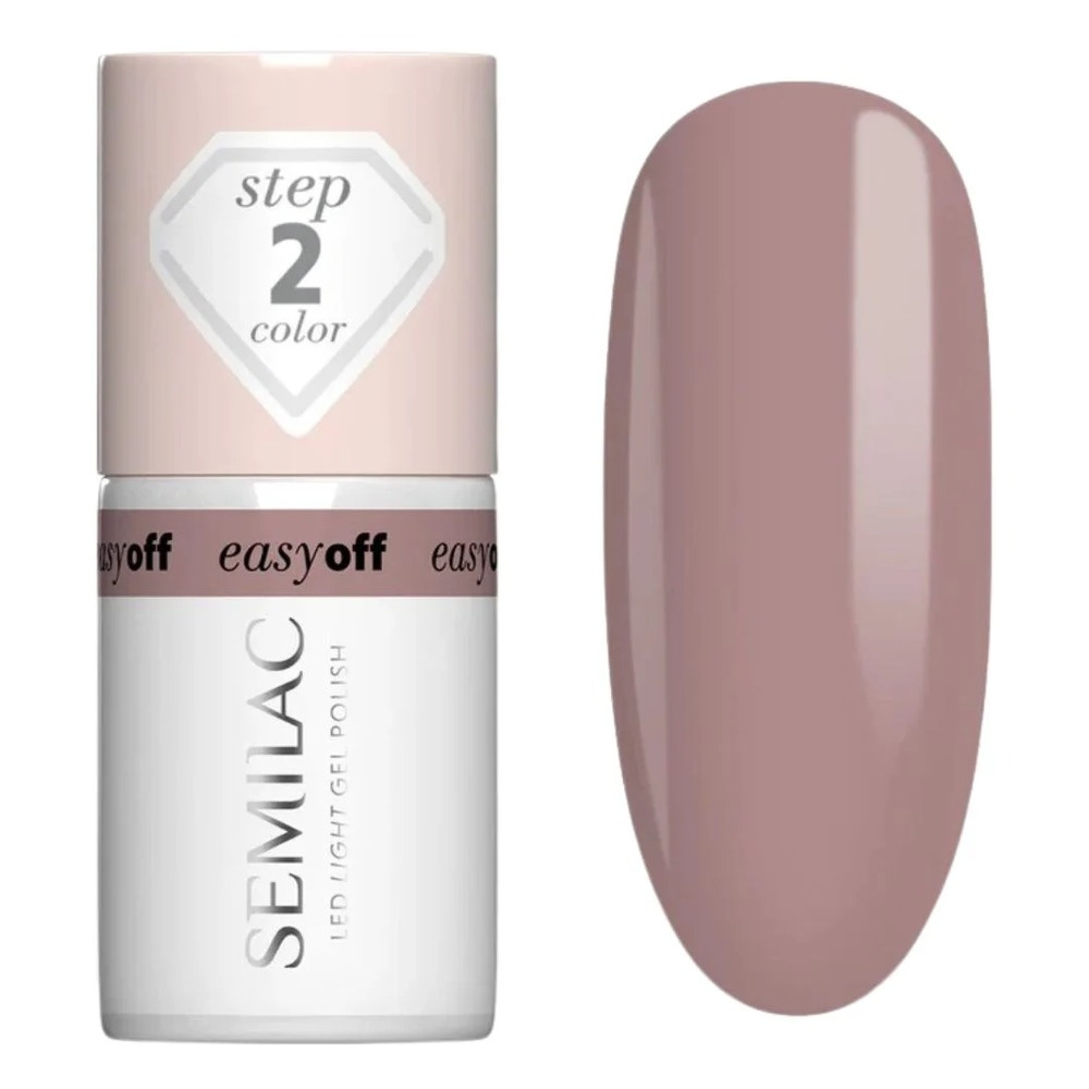 Semilac Easy Off Hybrid Gel Polish 013 Mocha Cream Nude Beige 7ml