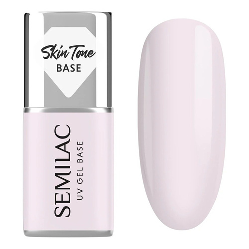 Semilac Cover Base Hybrid Gel Polish Skin Tone - Natural Pink 7ml