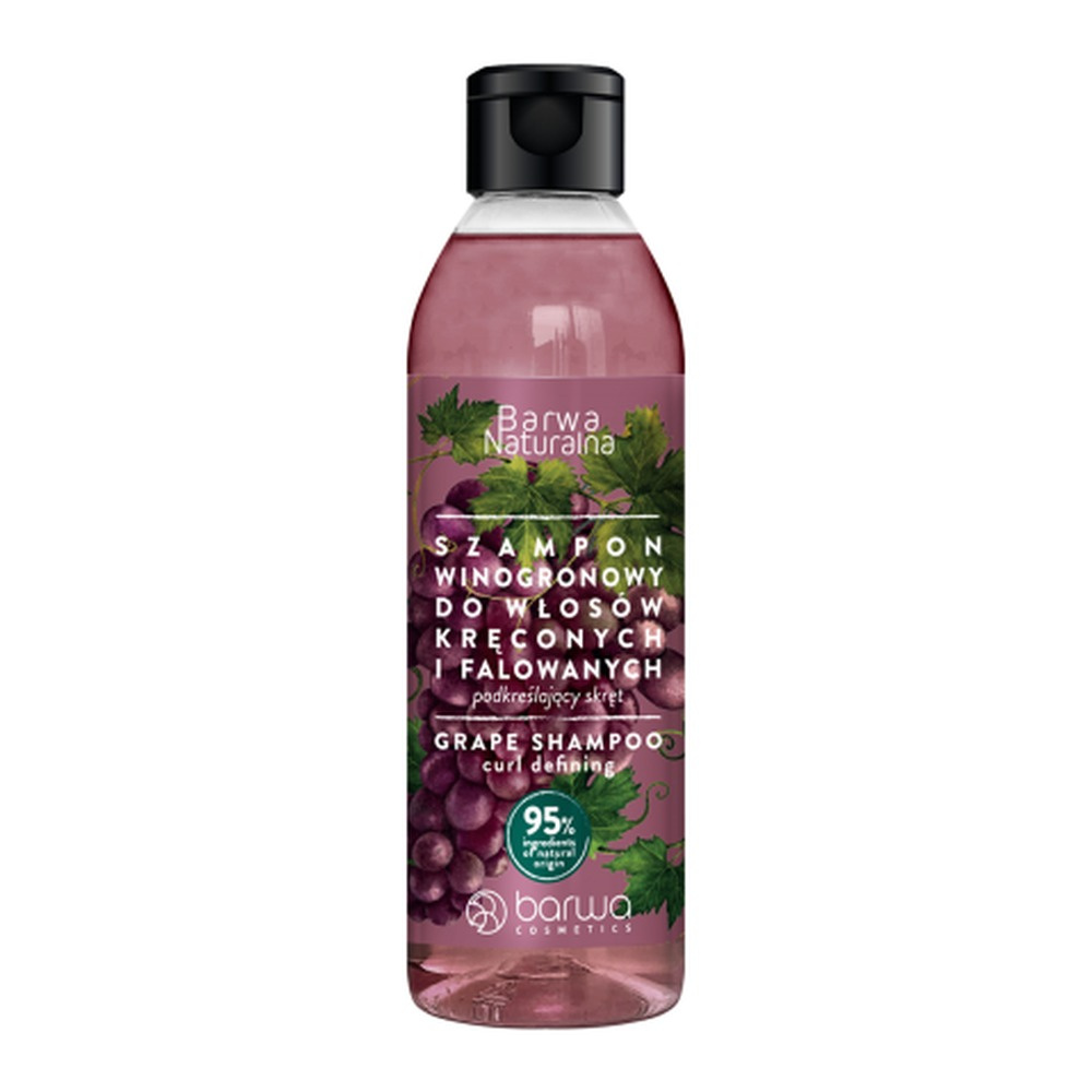 Barwa Natural Grape Shampoo for Curly and Wavy Hair 300ml