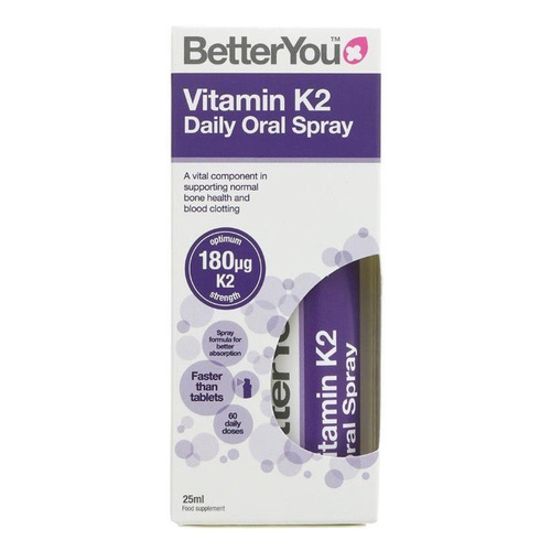 BetterYou Vitamin K2 Oral Spray For Bone Health and Normal Blood Clotting 25ml
