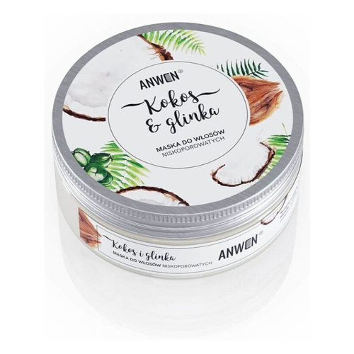 Anwen Moisturizing Low Porosity Hair Mask with Coconut and Clay 200ml