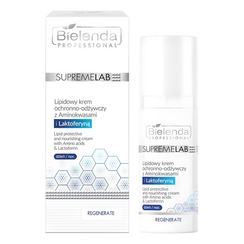 Bielenda Professional SupremeLab Regenerate Lipid Protective and Nourishing Cream with Amino Acids and Lactoferrin for Mature Dry Skin 50ml