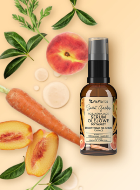 Vis Plantis Secret Garden Rozjaśniające Serum Olejowe do Twarzy 30ml Best Before 18.09.25